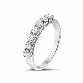 Ladies wedding rings - 0.70 carat diamond eternity ring in white gold