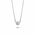 0.30 carat diamond satellite pendant in white gold