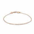 0.25 carat fine diamond bracelet in red gold
