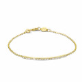 0.25 carat fine diamond bracelet in yellow gold