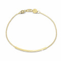 0.25 carat fine diamond bracelet in yellow gold