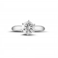 1.50 carat solitaire diamond ring in platinum