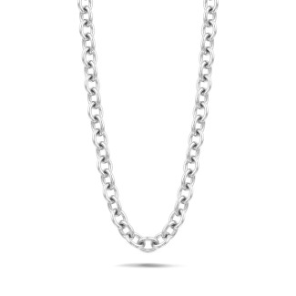 Gold necklace - Bold chain necklace in white gold