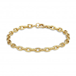 Bracelets - Elegant chain bracelet in yellow gold
