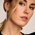 5.80 Ct earrings in red gold with fishtail design