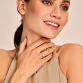 1.25 carat solitaire halo ring in platinum with round diamonds