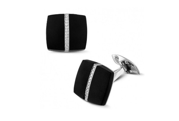 Diamond cufflinks for him