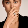 3.50 carat ring in yellow & white gold with round diamonds