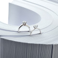 1.25 carat solitaire diamond ring in white gold with six prongs