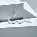 2.00 carat diamond trilogy earrings in platinum