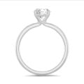 2.00 carat solitaire ring in white gold with round diamond