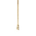 0.15 carat solitaire pendant with a pear cut diamond in yellow gold