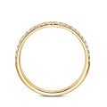 0.23 carat half-set eternity ring in yellow gold - matches with specific rings from the BAUNAT Iconic collection