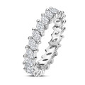 1.75 carat full-set eternity ring with marquise cut diamonds in white gold