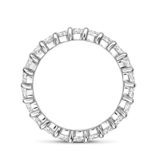 1.75 carat full-set eternity ring with marquise cut diamonds in white gold