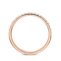 0.26 carat half-set eternity ring in red gold - matches with all rings from the Fancy Shapes collection