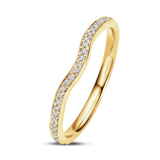 Eternity ring - 0.43 carat full-set eternity ring in yellow gold - matches with specific rings from the BAUNAT Iconic collection