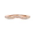0.43 carat full-set eternity ring in red gold - matches with specific rings from the BAUNAT Iconic collection