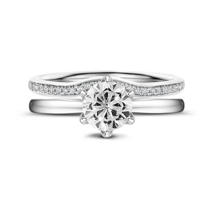 BAUNAT Iconic 2.00 carat solitaire ring in white gold with round diamond of exceptional quality (D-IF-EX-None fluorescence-GIA certificate)