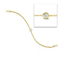0.30 carat diamond satellite bracelet in yellow gold