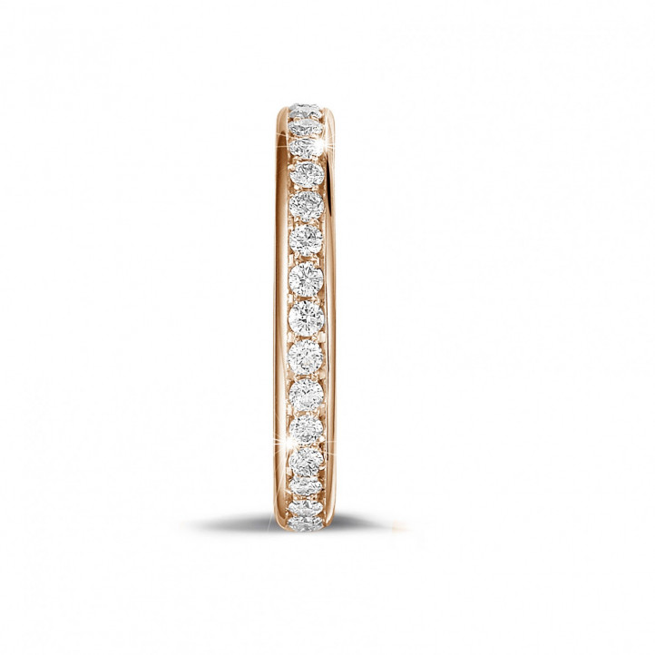 0.55 carat diamond eternity ring (full set) in red gold