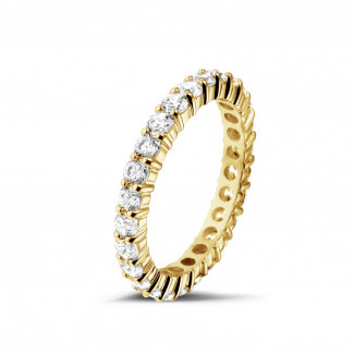 Eternity ring - 1.56 carat diamond eternity ring in yellow gold