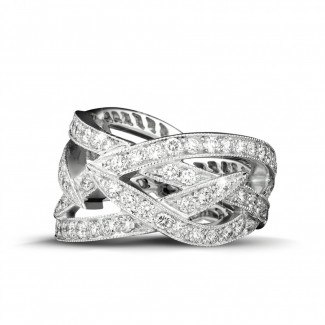Rings - 2.50 carat diamond design ring in platinum