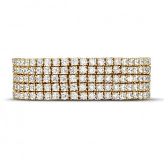 25.90 Ct wide tennis bracelet in yellow gold