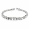 7.40 carat diamond gradient bracelet in white gold
