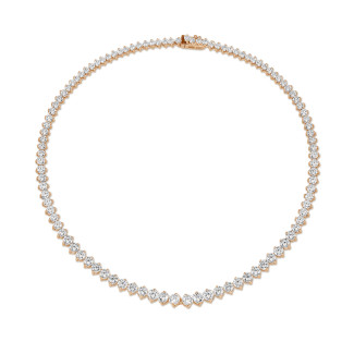 High Jewellery - 20.10 carat diamond gradient necklace in red gold