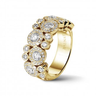 Rings - 1.80 carat diamond ring in yellow gold