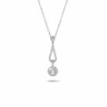 0.45 carat diamond necklace in platinum