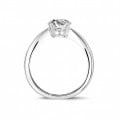 1.90 carat solitaire ring in white gold with oval diamond
