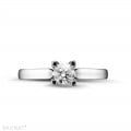 0.30 carat solitaire diamond ring in white gold