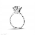 2.50 carat solitaire diamond ring in white gold