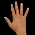 0.26 carat diamond design ring in white gold