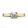 0.50 carat solitaire diamond ring in yellow gold