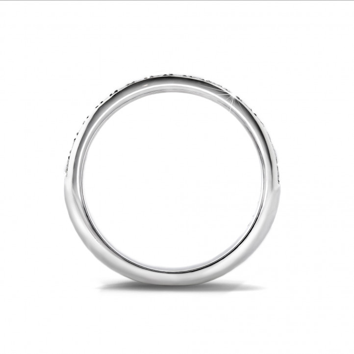 0.30 carat diamond eternity ring (half set) in platinum