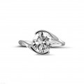 2.00 carat solitaire diamond ring in white gold