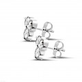 2.00 carat diamond trilogy earrings in platinum