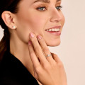 2.00克拉枕形切工玫瑰金單鑽戒指