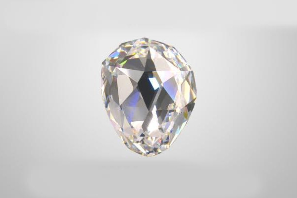 Sancy Diamond on white background