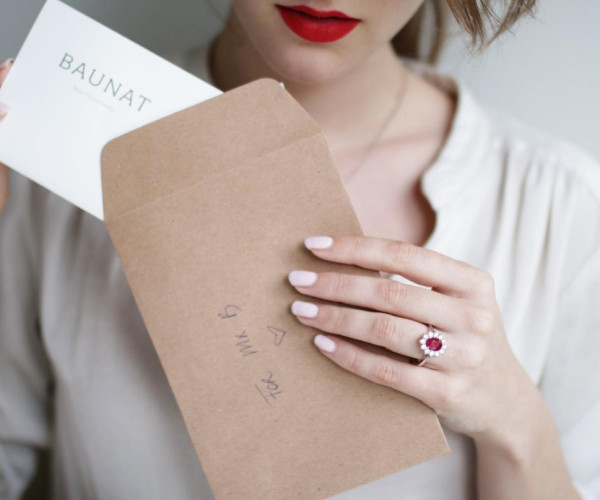 Buying an engagement ring set with her birthstone