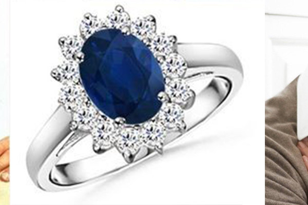 Engagement ring wtih sapphire from BAUNAT