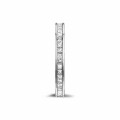 0.90克拉公主方鑽白金永恆戒指
