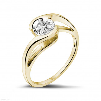 0.70克拉黃金單鑽戒指