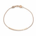 Bracciale con diamanti fini da 0,25 carati in oro rosso