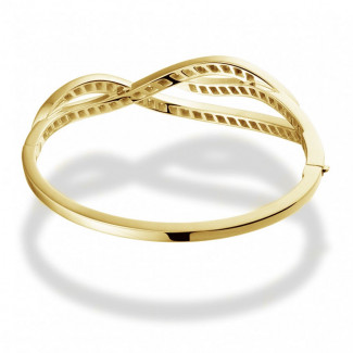 Bracciali - Bracciale con diamanti da 2,43 carati in oro giallo