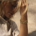 Vendita esclusiva BAUNAT (senza diritto di restituzione entro 30 giorni) - Bracciale floreale con diamanti da 0,80 carati in oro rosso (disponibile nella misura 17,5)