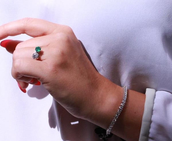Anello Emerald Toi et moi di BAUNAT